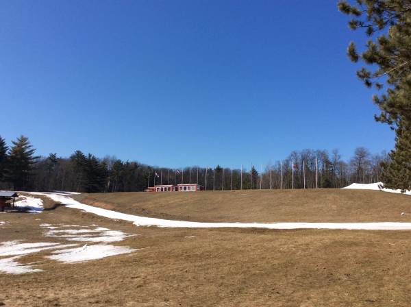 That strip of snow was part of the skate race a day before this photo was taken...yikes