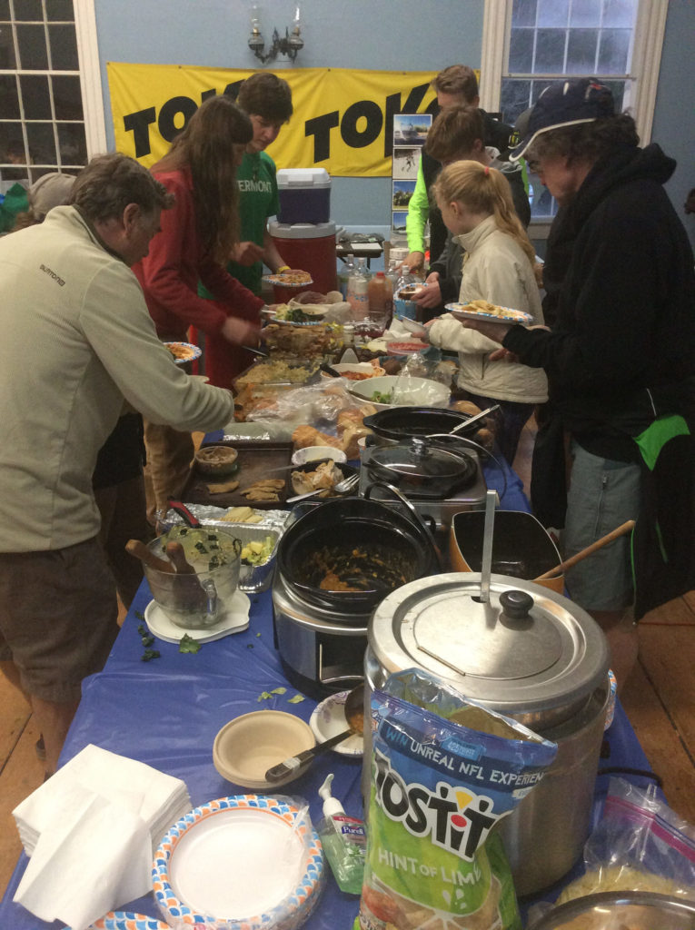 Tasty potluck spread!