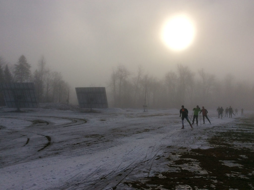 Even lots of shoveling couldn't stop the forces of nature...by the end of the week the loop had dwindled to this...